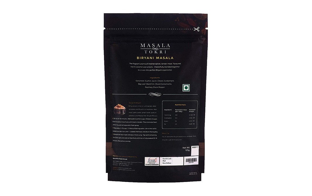 Masala Tokri Biryani Masala    Pack  125 grams